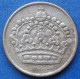 SWEDEN - Silver 25 öre 1954 TS KM# 824 Gustav VI Adolf (1950-1973) - Edelweiss Coins - Suède