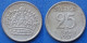 SWEDEN - Silver 25 öre 1957 TS KM# 824 Gustav VI Adolf (1950-1973) - Edelweiss Coins - Suède