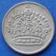 SWEDEN - Silver 25 öre 1958 TS KM# 824 Gustav VI Adolf (1950-1973) - Edelweiss Coins - Suède