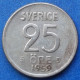 SWEDEN - Silver 25 öre 1959 TS KM# 824 Gustav VI Adolf (1950-1973) - Edelweiss Coins - Suède