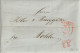 Schweiz Suisse 1845: Faltbrief Mit Rund-Stempel BASEL 31 MAR 1845 (Stempelfarbe Rot Couleur D'oblitération Rouge)>Wohlen - ...-1845 Prephilately