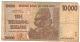 ZIMBABWE P72 10000 Or 10.000 DOLLARS 2008  #AA    VG-F - Simbabwe