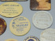 Delcampe - -11 MIROIRS PUBLICITAIRES De SAC ANCIENS + 1 BROCHE EXPO ANGOULEME 1978 PUB   E - Spiegels