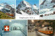 Trains - Métro - Suisse - Jungfraujoch - Multivues - Marcophilie Au Dos - CPM - Voir Scans Recto-Verso - U-Bahnen