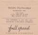3834289SKODA (Tsj-Slowakije) Bouwjaar 1949 (FULL SPEED Virginia Cigarettes)  - Sonstige & Ohne Zuordnung