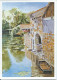 Poitou Charente Lavoir En Bordure De Riviere  Aquarelle De C. Coutin - Poitou-Charentes