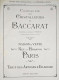 Delcampe - 7 Antichi Cataloghi Cristalli Baccarat Spediti On Line Con E-mail - Zeitschriften & Kataloge