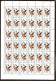 Russia USSR ●1989 Sheets Ducks●●Ente Mi5965-67  ●MNH** - Feuilles Complètes