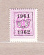1961 Nr PRE721** Zonder Scharnier.Heraldieke Leeuw:60c.Opdruk 1961-1962.OBP 8,5 Euro. - Typografisch 1951-80 (Cijfer Op Leeuw)