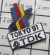 115E Pin's Pins / Beau Et Rare / SPORTS / TOKYO 1991 TDK CHAMPIONNAT DU MONDE ATHLETISME - Atletica