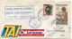 POLYNESIE ENVELOPPE AVEC CACHET " PREMIERE LIAISON T.A.I. AIR FRANCE POLYNESIE-FRANCE VIA..." DEPART PAPEETE 5-5-1960... - Storia Postale