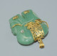 -BIJOU PENDENTIF ELEPHANT PIERRE VERTE MONTURE Plaqué OR Collection BIJOUX  E - Pendants