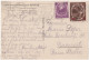 ROMANIA : 1952 - STABILIZAREA MONETARA / MONETARY STABILIZATION - POSTCARD MAILED With OVERPRINTED STAMPS - RRR (an318) - Cartas & Documentos