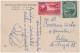 ROMANIA : 1952 - STABILIZAREA MONETARA / MONETARY STABILIZATION - POSTCARD MAILED With OVERPRINTED STAMPS - RRR (an319) - Lettres & Documents