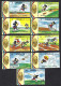 Anguilla 1984: Mickey Mouse - Decathlon “1984 OLYMPICS – 5 Olympic Rings - LOS ANGELES”; Complete Serie From Minisheets - Disney