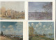 ALFRED SISLEY 1839 1899 POCHETTE AVEC 7 CARTES EN RUSSE ET DOCUMENT - Malerei & Gemälde