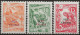 TZB98-100L - 1954 Trieste Zona B, Sassone Nr. 98/100,  Serie Completa Di 3 Francobolli Nuovi Con Traccia Di Linguella */ - Mint/hinged