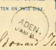 "INDIEN" 1881, "SEEPOST", Postkarte Mit U.a. Stempel "SEA POSTOFFICE" In Die Schweiz (A0079) - Postcards