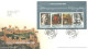 GREAT BRITAIN - 2008, FDC OF MINIATURE STAMPS SHEET OF THE HOUSES OF LANCASTER AND YORK, KINGS AND QUEENS.. - Lettres & Documents