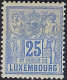 Luxembourg - Luxemburg - Timbre   1882 Allégorie   25C.   Michel  52D    MH*    VC.120,- - 1882 Allegory