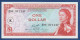 EAST CARIBBEAN STATES - St. Kitts - P.13k – 1 Dollar ND (1965) AU-, S/n B90 571147 - Caribes Orientales