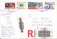 Pakistan Registered Cover Sent To Denmark 10-10-2009 Topic Stamps On Front And Backsideof The Cover Big Size - Pakistan