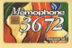 Télécarte 1993 : MEMOPHONE 3672 DUO / 50 Unités / Numéro B3A042075 / 09-93 (voir Puce Et Numéro Au Dos) - 1993