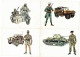 Colección De 9 Láminas Tamaño Postal Uniformes Militares. Ferni 1974-1975 - Other & Unclassified