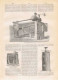 Lámina Calderas. Planos. Diccionario Enciclopédico Hispano-Americano 1888 - Sonstige & Ohne Zuordnung