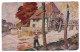 1928 POSTCARD WATER MILL BRIDGE ANGLER FISHERMAN A.BERNHARDI USED POSTCARD ESTONIA VÕHMUTA KARINU CANCELLATIONS - Estland