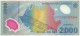 ROMANIA - 2.000 Lei - 1999 - Pick 111.a - Unc. - Série 007C - Total Solar ECLIPSE Commemorative POLYMER - 2000 - Roumanie