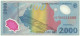 ROMANIA - 2.000 Lei - 1999 - Pick 111.a - Unc. - Série 007D - Total Solar ECLIPSE Commemorative POLYMER - 2000 - Romania