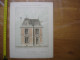 XXe Planche PETITES CONSTRUCTIONS FRANCAISES Maison Campagne Henri IV Thezard - Architectuur