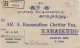 Singapore: 1933: Registered Letter To Karaikudi/Ramnad Distr. India - Singapore (1959-...)