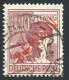 31VIII Rotaufdruck 60 Pf Mit PLF VIII Linienbrüche, Gestempelt, BPP-geprüft - Variétés Et Curiosités