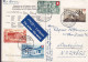 PPC Bannerets Bannerträger Porta-Bandiera LUFTPOST Par Avion Label Pro Patria HERGISWIL Nidwalden 1946 SANDEFJORD Norway - Cartas & Documentos