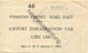 Italien - Fiumicino Airport Rome Italy - Airport Embarkation Tax Lire 1000 1968 - Europa