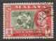 Malaya Selangor  Scott 111a - SG126, 1957 Sultan $2 Used - Selangor