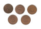 615/ Grande-Bretagne :  5 X 1/2 Penny : 1900 - 1916 - 1943 - 1964 - 1966 - Andere & Zonder Classificatie