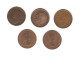 615/ Grande-Bretagne :  5 X 1/2 Penny : 1900 - 1916 - 1943 - 1964 - 1966 - Other & Unclassified