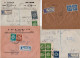 Israel 1949-1953 Interesting Post Marks Lot Of 4 Registered Cover I - Briefe U. Dokumente