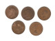 616/ Grande-Bretagne :  5 X 1/2 Penny : 1917 - 1921 - 1944 - 1948 - 1967 - Sonstige & Ohne Zuordnung