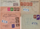 Israel 1952-1954 Interesting Post Marks Lot Of 5 Registered Cover II - Covers & Documents