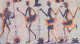 Batik Contemporain  (1990), Bamako, Mali , Afrique De L'Ouest : 150 X 94 Cm - Danse Traditionnel - Tissu Coton épais - Hedendaagse Kunst