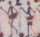 Batik Contemporain  (1990), Bamako, Mali , Afrique De L'Ouest : 150 X 94 Cm - Danse Traditionnel - Tissu Coton épais - Contemporary Art