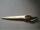 Coupe Papier En Bronze Représentant Une Tête De Chien ( Colley? ) 28.5 Cm Non Signé - Letter-opener