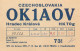 QSL Card Czechoslovakia Radio Amateur Station OK1AOV Y03CD Jifi Suntych - Radio Amatoriale