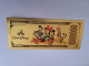 BANKNOTE / GOLDFOIL BILJET /DISNEY /ONE MILION DOLLARS/ MINNIE  MOUSE   / SOUVENIR BILJET / UNC ** Goldfoil 031 ** - Sonstige & Ohne Zuordnung