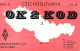 QSL Card Czechoslovakia Radio Amateur Station OK32KOD Y03CD Odry - Radio Amateur