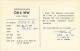 QSL Card Czechoslovakia Radio Amateur Station OK6WW Y03CD Tabor - Radio Amateur